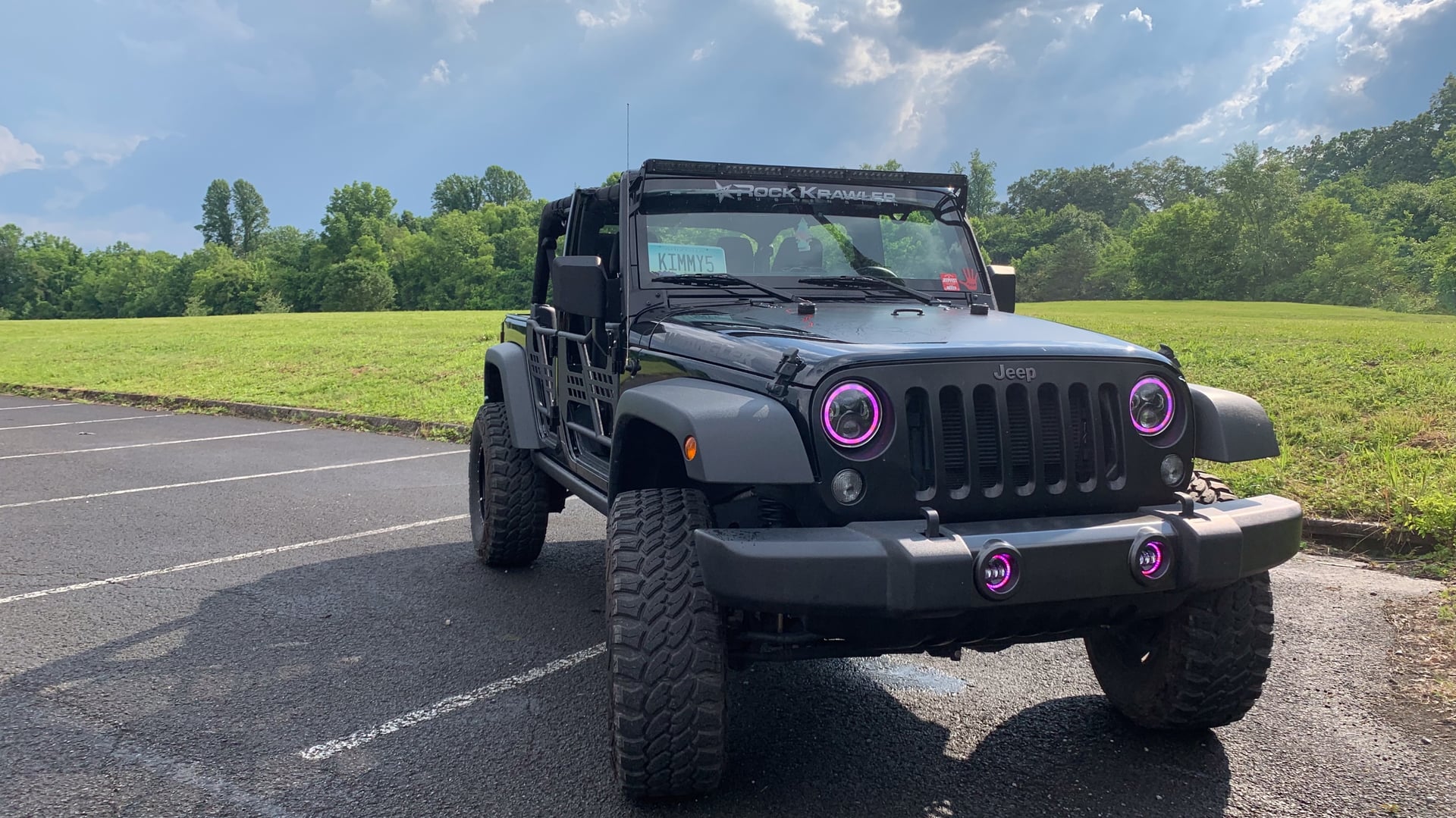 that black jeep girl 17, a black 2017 Jeep Wrangler on 35-inch tires with a 3.5-inch lift, photo 13 of 15