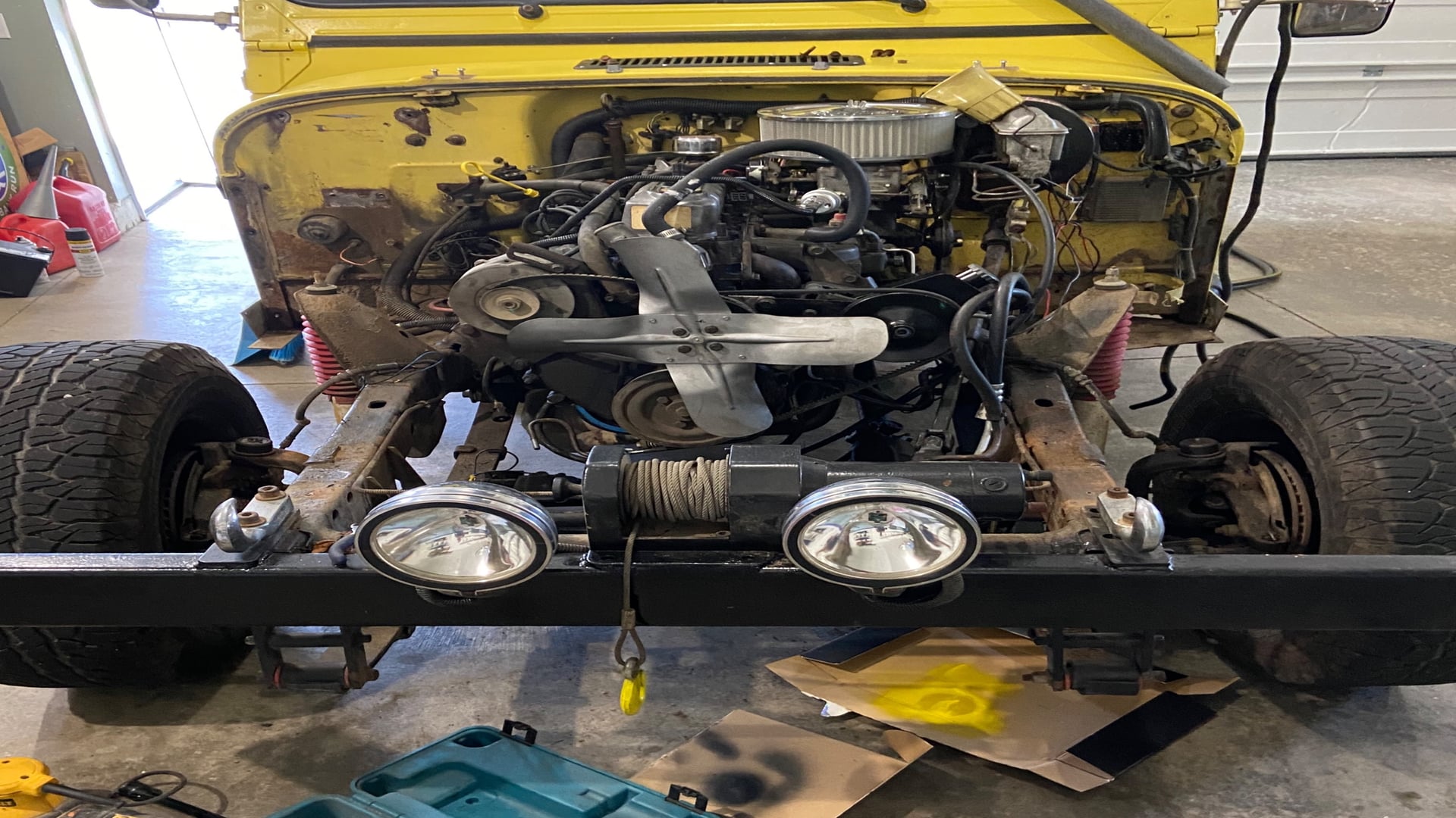 tweety, a yellow 1989 Jeep Wrangler YJ, photo 12 of 12