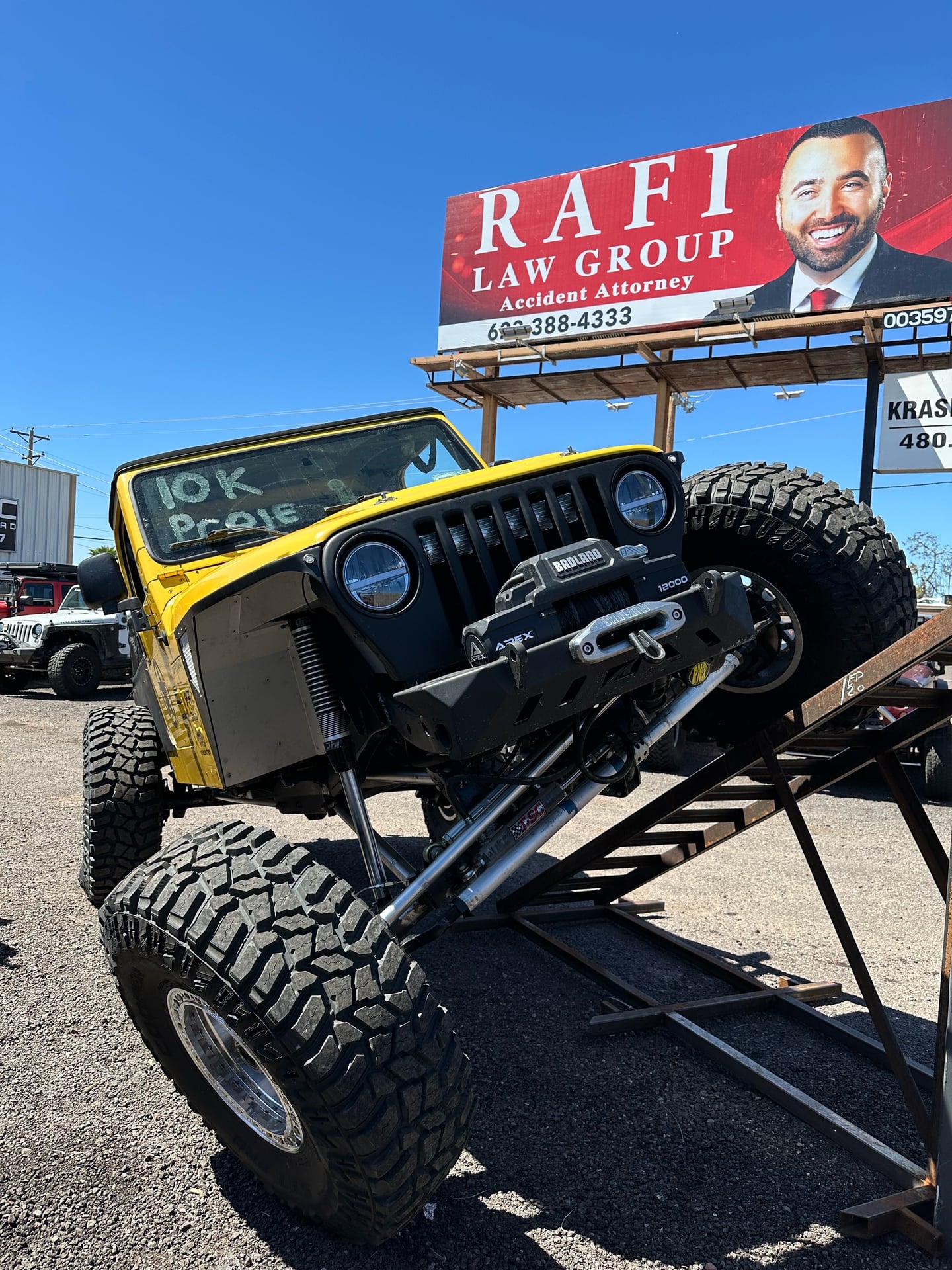 ewdirtlj, a yellow 2004 Jeep Wrangler LJ, photo 28 of 34