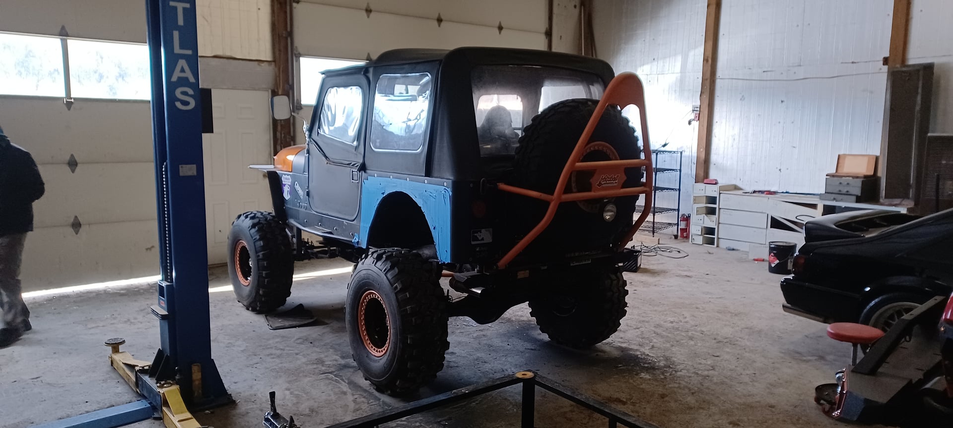 Cheech, an orange 1985 Jeep CJ-7 on 37-inch tires, photo 15 of 74