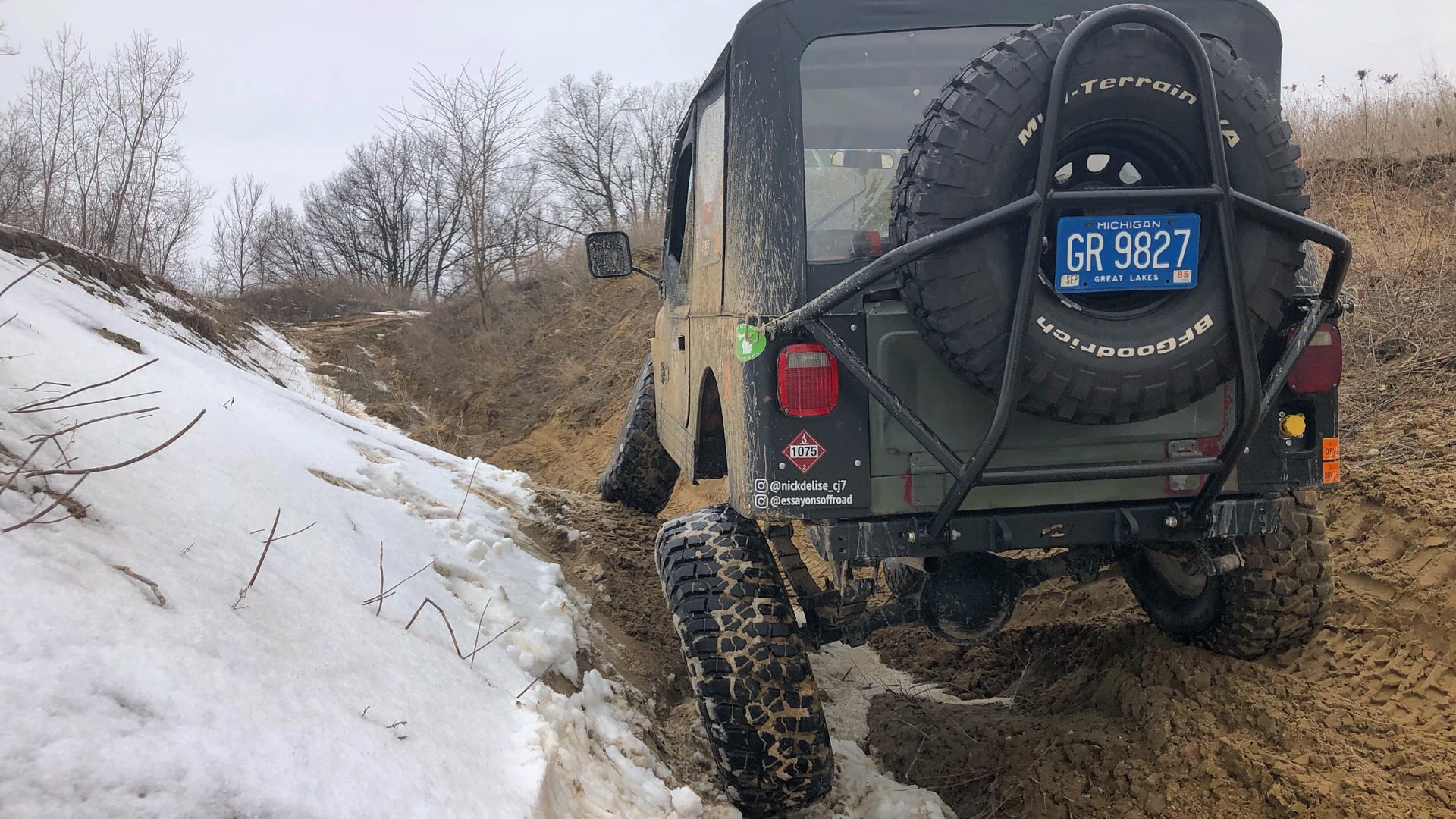 Nick’s Pretty Alright CJ7, a tan 1985 Jeep CJ-7 on 35-inch tires, photo 15 of 15